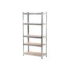 Estanteria Metálica con 5 Estantes Madera MDF 180x90x40cm - Gris