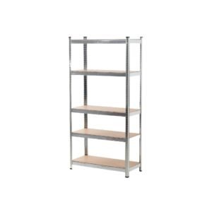 estanteria-metalica-con-5-estantes-madera-mdf-180x90x40cm-gris.jpg Estanteria Metálica con 5 Estantes Madera MDF 180x90x40cm - Gris