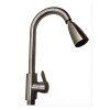 Grifo de cocina gourmet extensible de una sola manija - Negro Mate