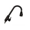 Grifo de cocina gourmet extensible de una sola manija - Negro Mate