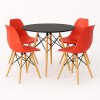 juego-de-comedor-con-mesa-circular-de-80cm-4-sillas-eames-rojo-negro.jpg Juego de comedor Con Mesa Circular de 80cm + 4 Sillas Eames - Blanco/Blanco