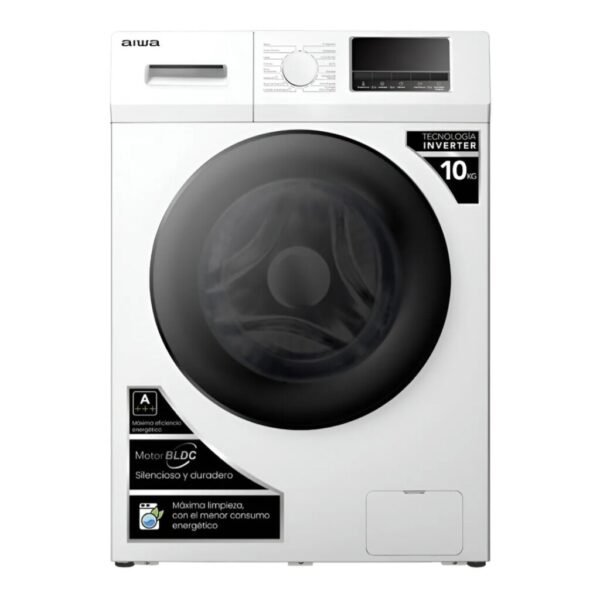 Lavarropas Automático Inverter Aiwa 10kg Frontal - Blanco