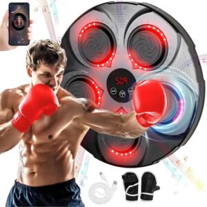 Máquina de boxeo con guantes c/ luz y sonido 5 Golpes BT