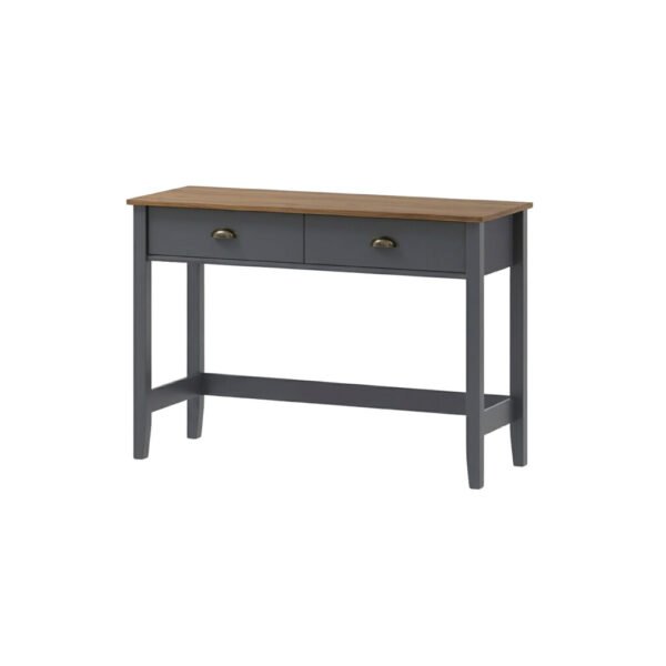 Mesa de Arrime Lumax Recibidor y Aparador 2 cajones gris oscuro
