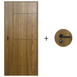 puerta-desarmada-interior-en-mdf-con-marco-y-cerradura-lumax-marron-claro-diseno-ankara-herraje-negro.jpg Puerta Desarmada Interior en MDF con Marco y Cerradura Lumax - Marrón Claro Diseño Ankara Herraje Negro