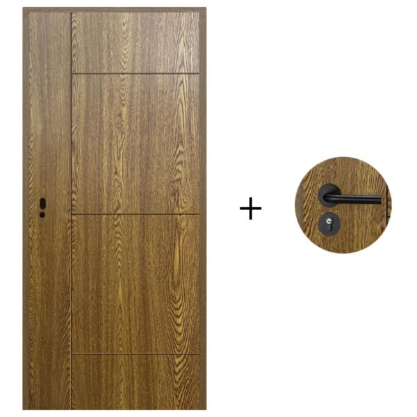 puerta-desarmada-interior-en-mdf-con-marco-y-cerradura-lumax-marron-claro-diseno-ankara-herraje-negro.jpg Puerta Desarmada Interior en MDF con Marco y Cerradura Lumax - Marrón Claro Diseño Ankara Herraje Negro